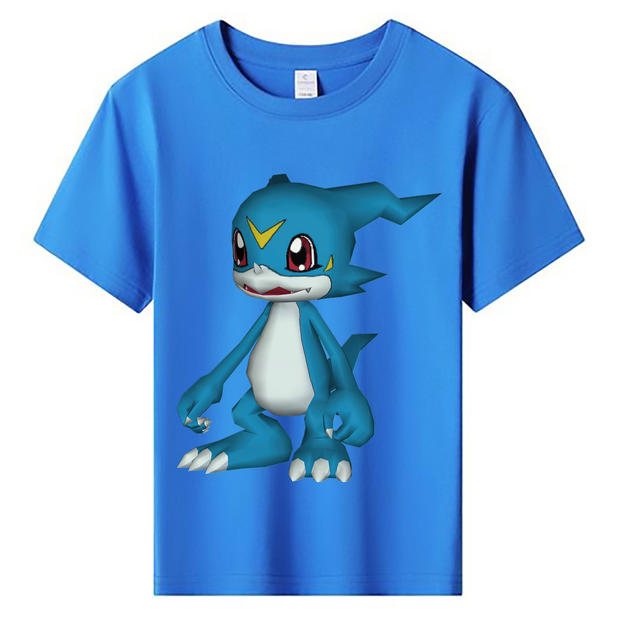 （画像用） Digimon デジタルモンスター/デジモン 綿100％キッズTシャツ（フロントプリント）